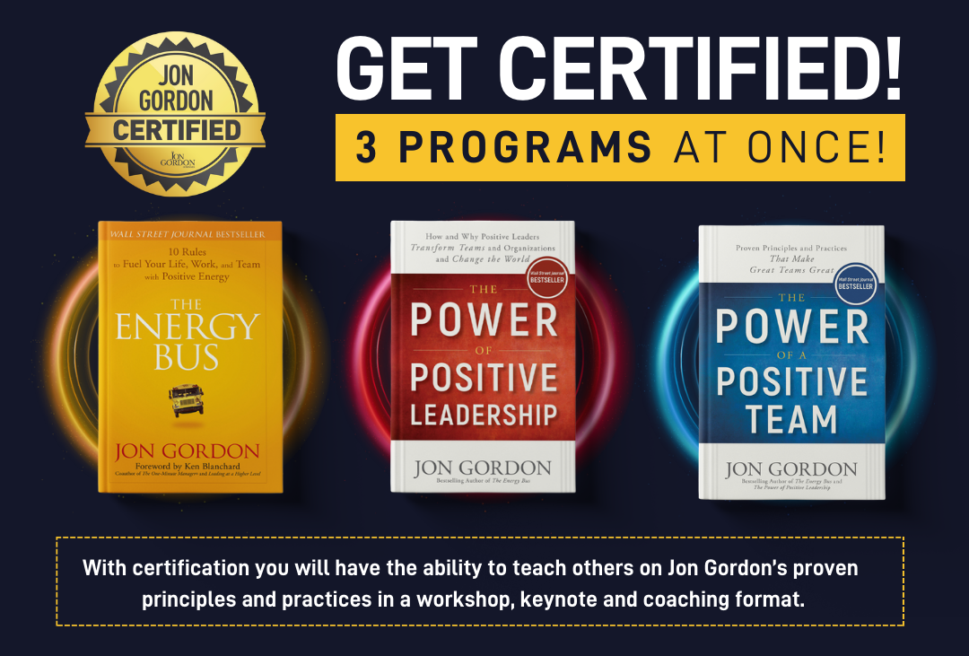 Jon Gordon Certified